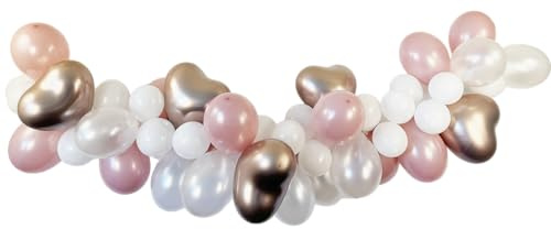 1 DIY Ballongirlande in shiny rose gold 60 tlg. - ergeben ca. 2,40 m
