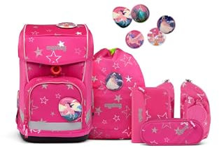 ergobag cubo Light Set ergonomischer Schulrucksack, extra leicht, Set 5-teilig, 780 g