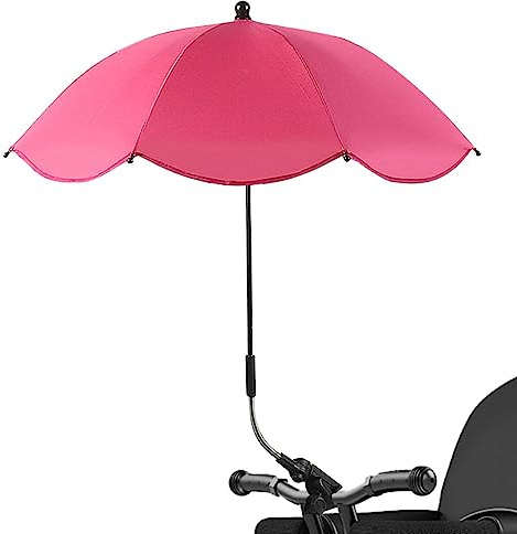Sonnenschirm Kinderwagen | Sonnensegel Kinderwagen UV Schutz UPF 50+ | 360° Verstellbar Kinderwagen Sonnenschirm mit Clip | Sommer Sonnenschirm für Kinderwagen Zubehör