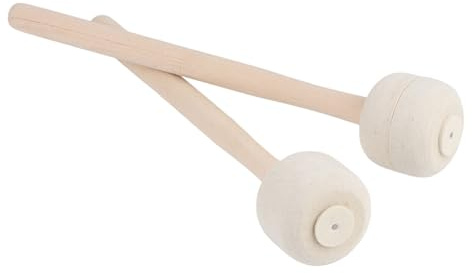 2 Pièces Tête de Mousse de Bâton de Tambour, Maillets de Timbales, Baguettes de Percussion à Main pour Enfants, Instruments à Manche en Bois Enfants étudiants Débutants Baguettes