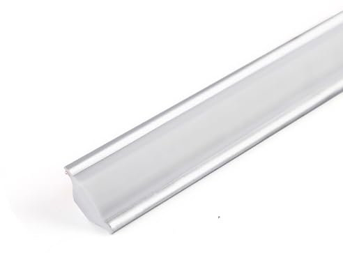 Plinthe autocollante flexible - Pour bords de carrelage, plafond, murs, sol (blanc/argenté)
