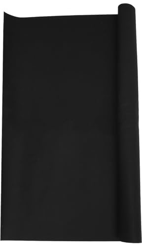 HOMSFOU Manta de fieltro ignífuga negra: alfombrilla de soldadura ignífuga, tela resistente al calor para escudo de quemador de troncos, alfombrilla para hoguera, soldadura, fontanería, barbacoa y