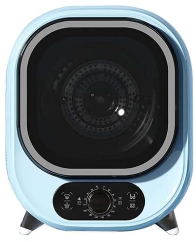 TAHALI Mini Secadora, Secadora de Ropa pequeña y compacta para el hogar, Secadora eléctrica de 450 W para Apartamentos, hogares, dormitorios, Balcones, baños,Blue-220V