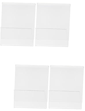 OUNONA 4stücke Acryl Förmige Preisetiketten-ständer Transparente Für Preisschilder Für Restaurant Büro Veranstaltungen