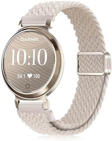 NicMool Armband für Garmin Lily 2 Active/Lily 2/Lily 2 Sport/Lily 2 Classic, Magnetisch Geflochtenes Elastisch Nylon Uhrenarmband, Verstellbares Ersatzband - Polarstern