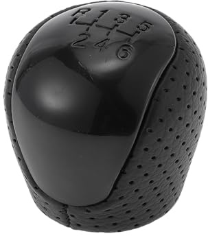 Hihaha Pommeau De Levier 6 Vitesses Pour Hyundai Elantra 08-09 1pc | Noir, Plastique, Similicuir, 6 Vitesses Manuel, Pour Hyundai Ix35 2015, Pour Kia Forte 2010-2013, Pour Kia Soul 2010-2020
