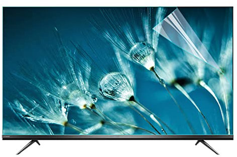 TV-Bildschirmschutzfolie, Blendschutzfolie for TV-Bildschirme, Blendschutzfolie for Fernseher, 43–65 Zoll, mattierter Staubschutzfilter for den Innenbereich, kratzfeste Folie, bis zu 90 % effektiv(50i