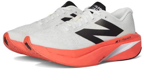 New Balance Men's FuelCell Supercomp Trainer V3 Running Shoe, Urgent Red/Sea Salt/Black, 9.5 UK