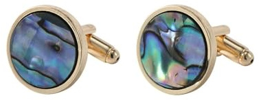 Aotiwe Manchettenknoepfe Set, Manschettenknöpfe Herren Gold Rund Gold Manschettenknöpfe Lustig Metalllegierung