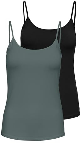Onllove Singlet 2-pack JRS Noos, svart, XS