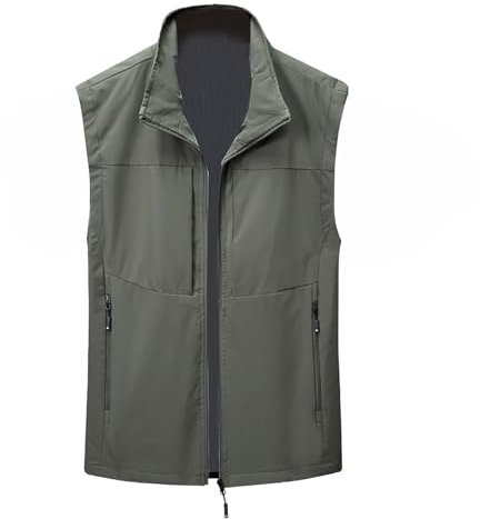 Gilet de protection pour homme - Grande taille - Gilet de sport d'été - Gilet de chasse - Gilet d'extérieur - Gilet de travail - Veste sans manches - Camping - Photographie - Chasse - Gilet