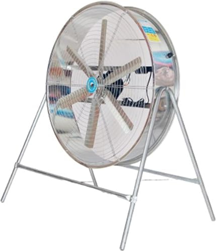 XIAGJAO Industrial Floor Fan Large Air Industrial Volume Speed Adjustable Post Type Powerful Agricultural Blowing Factory Farming Cooling Heavy-Duty Fan,N
