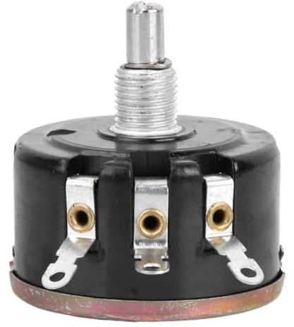 Potenciómetro de alambre Paquete de 2 potenciómetros rotativos WX112 de 5 W con bobinado de alambre y resistencias múltiples WX050(220 Ohm)