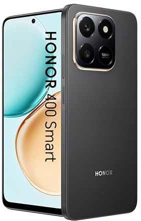 HONOR 400 Smart 4G Mobile Phone Unlocked, 6.77-Inch 120Hz Enhancement Display,6350mAh All Day Battery,108MP Ultra-clear Camera,AI Button,6GB+128GB,5-star Drop Resistance,Dual SIM, Android 15,Black