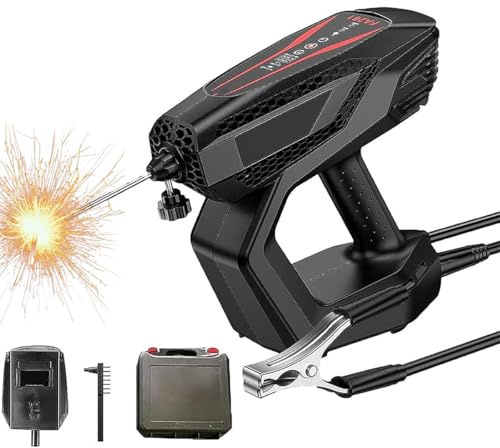 Handheld Portable Welder, 20-200Amp ARC IGBT Inverter Welding Machine, Stick Welder with Protective Handle LCD Display for Professional Beginners