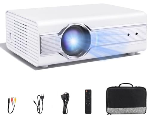 Vidéoprojecteur 4K Auto Focus, 35000 Lumens UHD, WiFi Double Bande 5G/2.4G, Diffusion iOS/Android/Windows, Haut-Parleur Intégré
