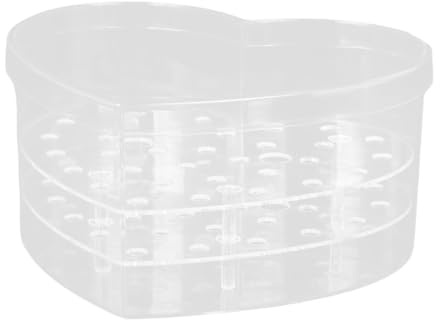 Allayu Jarrón de acrílico Transparente con superposición de Caja Flores, Centro para el hogar y exhibición en el Comedor, Duradero y fácil Limpiar, para la Cocina y Dormitorio.