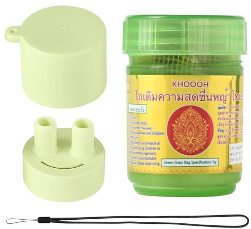 5g Duftdose, Compound Thai-Kräuter-Inhalator | Herbal Aroma Set, Inklusive Nasensauger und Schnur