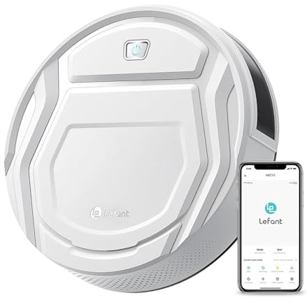 Lefant LiDAR Robot Aspirador y trapeador, Potente succión, PSD 2.0 Smart Obstacle Avoidance, Soporta WiFi 2.4G/5G, M210 Pro Omni Blanco