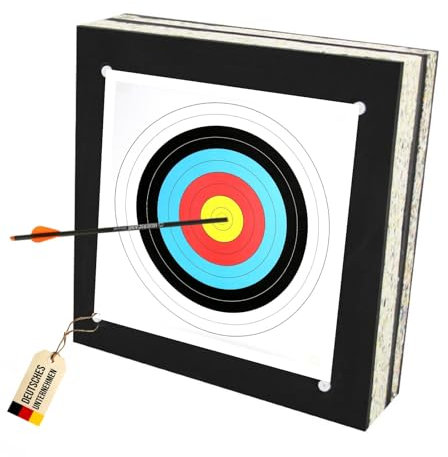 Stronghold Schaumscheibe Black Strong bis 55lbs (60x60x15 cm) Zielscheibe Bogenschießen - Ziel für Bogen, Armbrust und Blasrohr