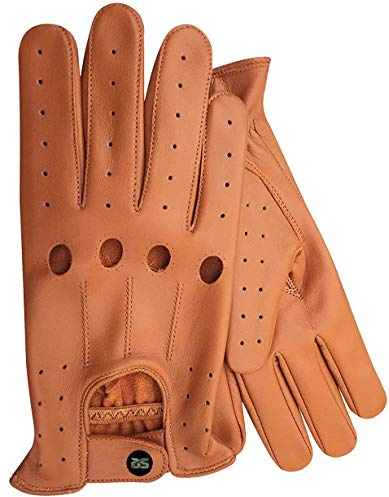 Gants de Conduite Pour Hommes Style Vintage Rétro Cordes Classiques à trous de Articulation