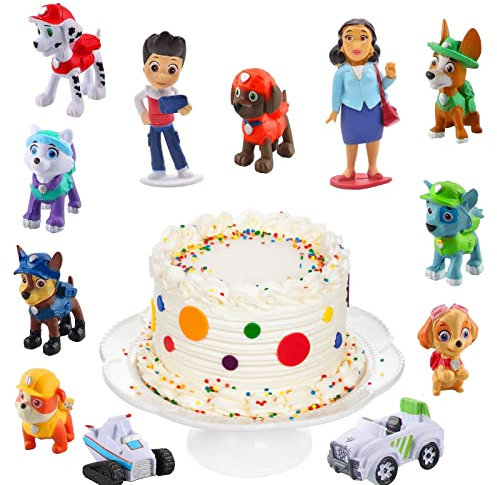 peiyee Dog Patrol Kuchen Dekoration Paw Dog Patrol Tortenfiguren Dog Patrol Kuchen Dekoration Supplies,Kinder Geburtstag Party Torte Deko Supplies,Cake Topper