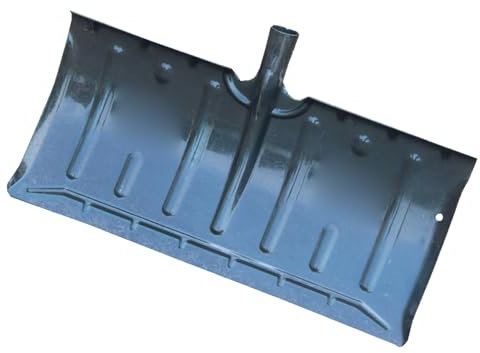 Snow Shovel Large Capacity High Carbon Steel Snow Pusher Heavy Duty Metal Snow Shovel for Winter Outdoor Road Cleaning(Thicker Version)