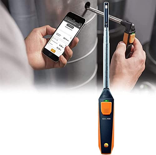 OBODN Anémomètre À Fil Chaud 405i I Sonde Intelligente sans Fil pour La Vitesse De L'air, Le Débit d'air dans Le Conduit Et La Température