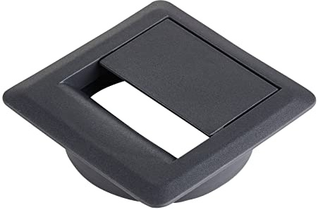 10 Stück SOTECH Kabeldurchführungen anthrazit Einlass-Ø 60 mm Gesamtmaß 70 x 70 mm Kabeldurchlass aus Kunststoff