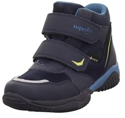 Superfit Jungen Storm leicht gefütterte Gore-Tex Sneaker, BLAU/GELB 8050
