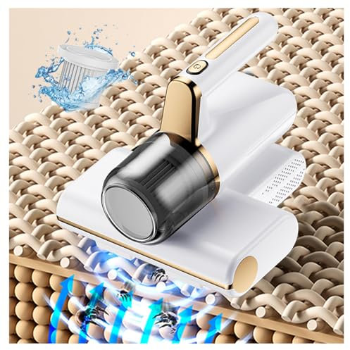 Matratzenreiniger GeräT, Entfernt 99,9% Bakterien, Allergene, Staub-Milben Matratzen Sauger Mit Uv-Licht Und Vibration Matrazenreiniger 8 Kpa Tiefenmatratzenreiniger,White