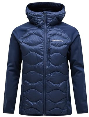 Peak Performance Herren Helium Down Hybrid Hoodie Jacke, blue shadow, XL