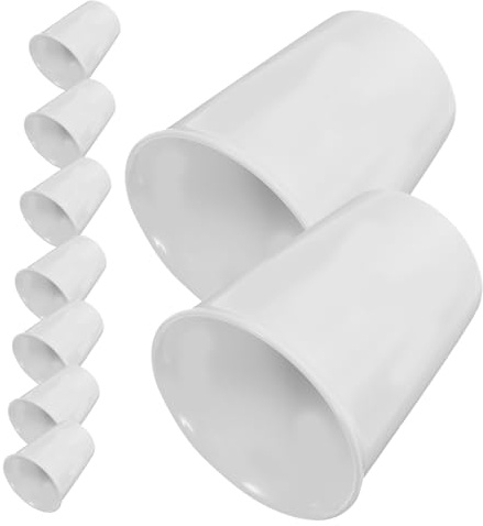 MUSISALY Tazze da Tè e Acqua Tazze in Ceramica Forma Bicchiere di Carta 180ml Set 10 Facili da Pulire, Uso Duraturo Design Creativo alla Moda per Ufficio e Altre Occasioni