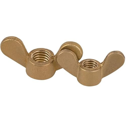 M3 M4 M5 M6 M8 M10 M12 Solid Brass Wing Nut Castellated Thumb Wings Nut Wingnuts For Bolts Screws(M12X1.75 Pitch-3pcs)