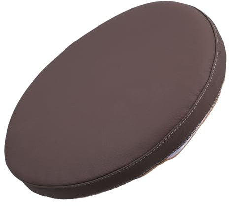 Happyyami Rundes Sitzkissen Aus Pu Stühle Waffelkissen Mit Memory Foam-innenkissen rutschfeste Unterseite Sitzkissen Für Küchenstühle Und Esszimmerstühle