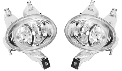 KLKWSFGFZK Phare antibrouillard Feu Antibrouillard Avant Pour Peugeot 206 CC 2000-2008 Feu Brouillard Avant Super Lumineux Résistant À L'eau Lampe Conduite
