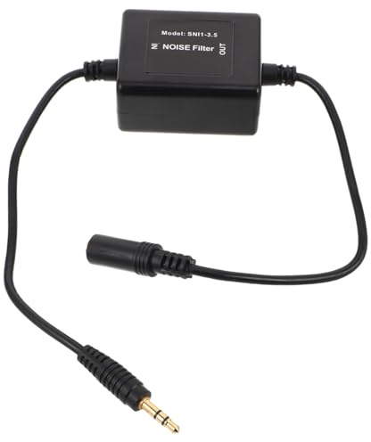 NUOBESTY Filtro Audio Auto Aux Eliminatore Rumore Isolatore Loop per Autoradio e Impianti Audio Casa Soppressore Disturbi e Fruscii per Chiamate Vivavoce Nitide