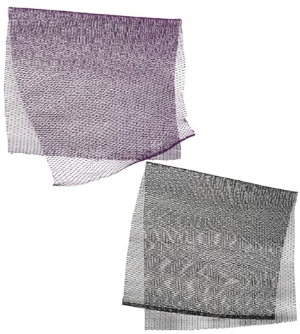 COLLBATH 2 Stück Afrikanischer Netzschwamm Lang Flexibel Nylon Körperpeeling Sanftes Duschzubehör für Männer Frauen Effektives Hautexfolieren Rückenreinigung Spa-duschschwamm