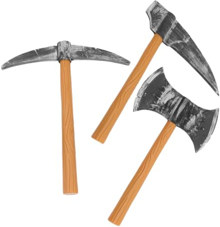 Healeved Herramienta Hoz y Doble Cara Ligeros y Seguros para Actuación en Escenario Disfraces de Halloween y Decoración de Fiestas