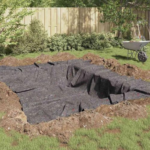 Generico Tessuto per Laghetti Grigio 1 x 25 m Poliestere e Cotone,Accessori fontane e laghetti,4013446
