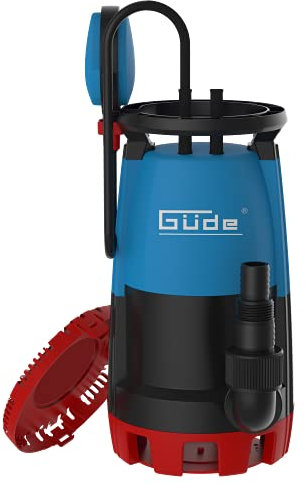 Güde Pompe immergée combinée GS 751 3 en 1 (750 W, 15900 l/h, TÜV/GS, hauteur de refoulement/profondeur d'immersion max. 8,5 m/7 m, roue en noryl, câble de raccordement de 10 m, tailles de grains