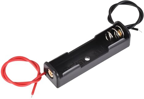sourcing map Batteriehalter 1,5V Kunststoff Akkufach 10 Stück | Aufbewahrungsbox mit Kabel für AAA Batterie