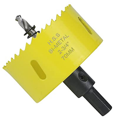 HSS Bi-Metal Hole Saw with Arbor Mandrel (2-3/4 inch)