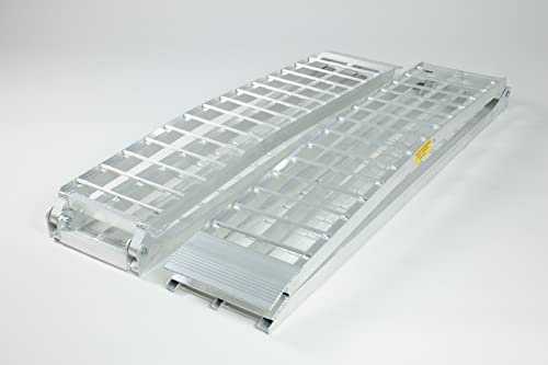 The Ramp People Pair of Loading Ramps - Extra Wide (2380mm long x 280mm wide x 540kg) Aluminium ATV Ramps | Aluminium Loading Ramps for ATVs, Quad Bikes & Ride on Mowers (2380mm) Foldable