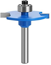 1pcs Biscuit Joint Slot Cutter Router Bit, 6mm 6.35mm Shank T-Sloting Biscuit Joint Slot Cutter 4mm Height Wood Milling Cutter (Size : 6mm)