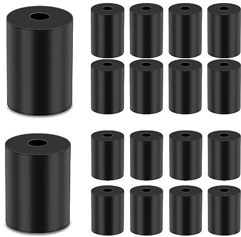 GZqiancang 3D Drucker Silikon Dämpfer,16/18mm,20 Stk,Schwarz | 3D Drucker Heatbed Nivelliersäule, 3D Drucker Heatbed Teile für Ender 3/Ender 3V2/ 3 Pro/CR-10 Serie