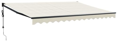 vidaXL Elektrische Markise mit Kurbel Creme 4,5x3 m