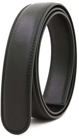 Yorggvel Herren Gürtel Ohne Schnalle,Ratsche Automatik Gürtel Echt Leder für Männer,Breite 3.1CM