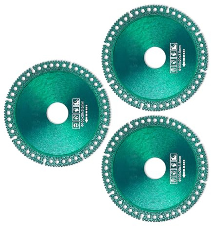 Disco da Taglio Diamantato per Tubi in PVC Ceramico, Lama Multifunzionale e da Taglio Liscio con Rimozione Trucioli, Lama daUltra Sottile (3PCS)