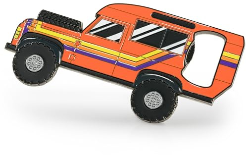 Fluffy Dreams Abrebotellas Imán para Nevera Camper Vanlife Retro SUV Forma Offroad 4x4 Aventura Abrebotellas de Cerveza Decoración Camping Exterior Viaje Regalo Tamaño aprox. 11,5 x 6 cm
